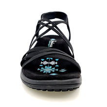 Carica l'immagine nel visualizzatore di Gallery, SKECHERS Sandalo strech fit nero D78