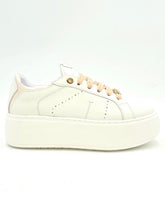 Carica l'immagine nel visualizzatore di Gallery, JANET & JANET Sneakers platform bianca/rosa B