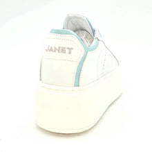 Carica l'immagine nel visualizzatore di Gallery, JANET & JANET Sneakers platform bianca/celeste C