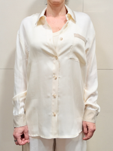 Carica l'immagine nel visualizzatore di Gallery, TENSIONE IN Camicia cupro Panna/Beige