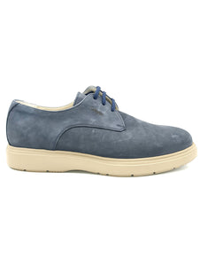 CALLAGHAN derby liscio in nabuk blu P66