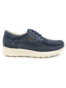 CALLAGHAN Mocassino stringato sportivo in nabuk blu P65