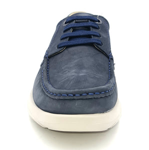 CALLAGHAN Mocassino stringato sportivo in nabuk blu P65