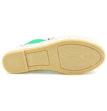 Carica l&#39;immagine nel visualizzatore di Gallery, MACARENA Espadrillas platform laminato verde K20