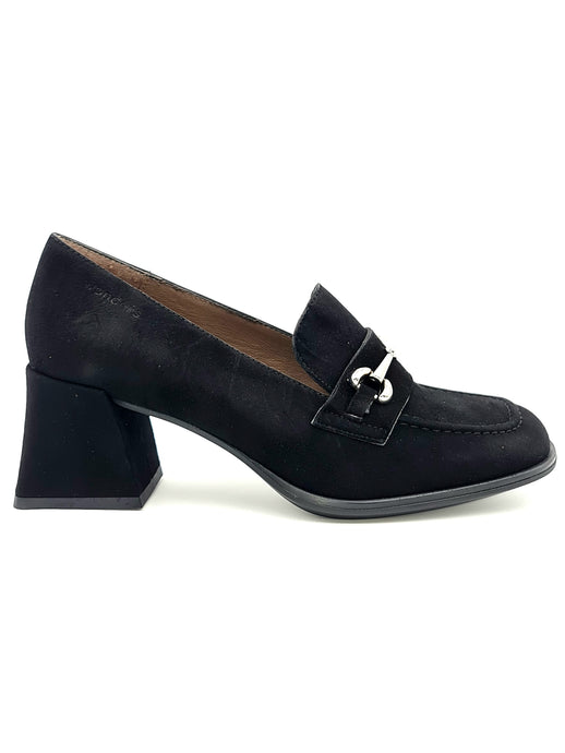 WONDERS Mocassino CELIA in camoscio nero C17