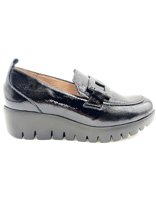 WONDERS Mocassino RINGS in vernice nero C2