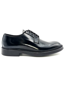 EXTON Scarpa Derby Uomo Abrasivato Nero S8