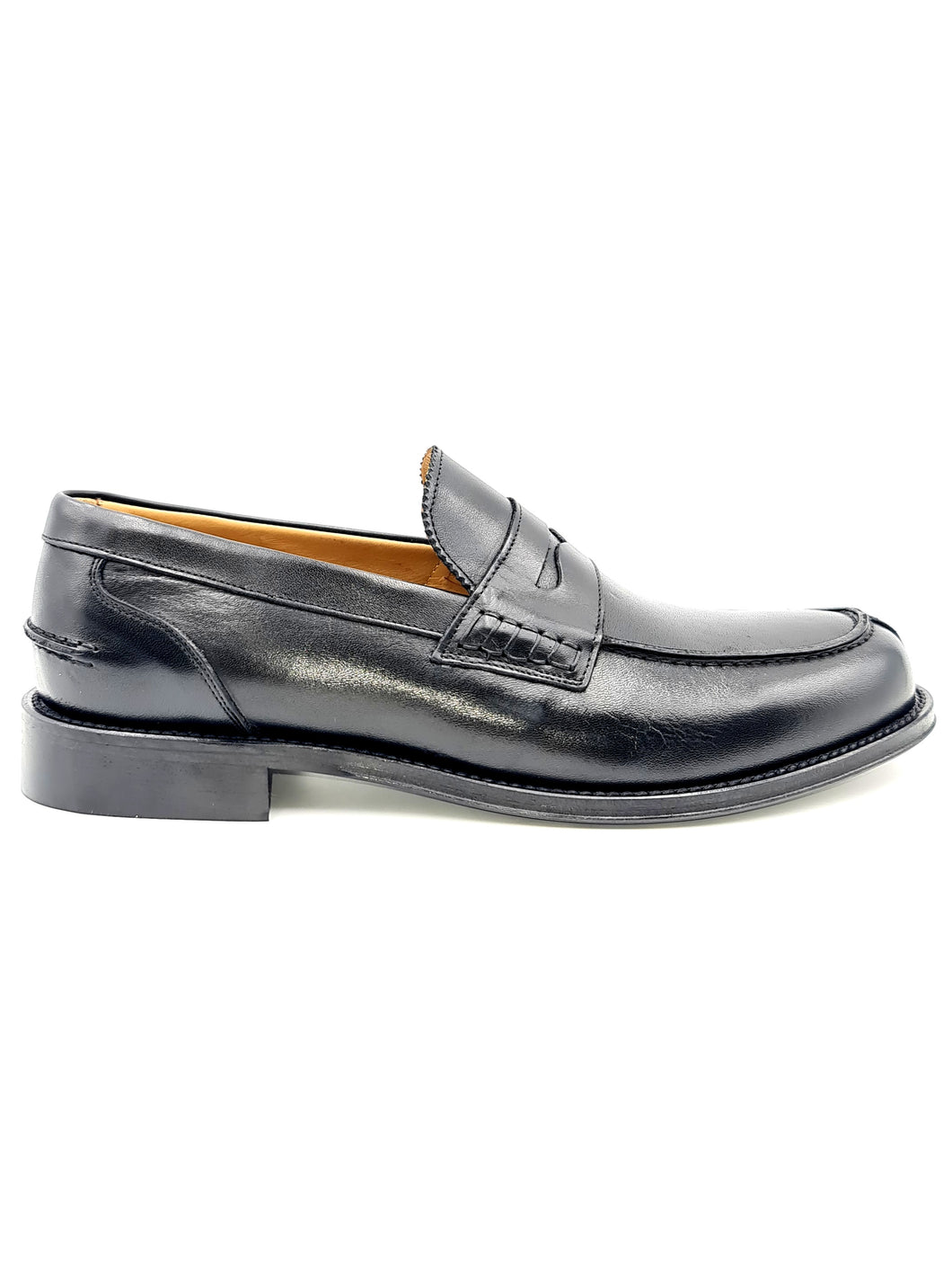 EXTON Mocassino College Uomo Classico Vitello Nero S6