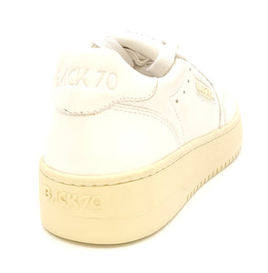 BACK 70 Sneakers stringate in pelle bianco X1