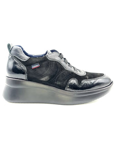 CALLAGHAN Sneakers platform stringata nera P95