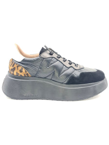 WONDERS Sneaker nera ROMA platform C43