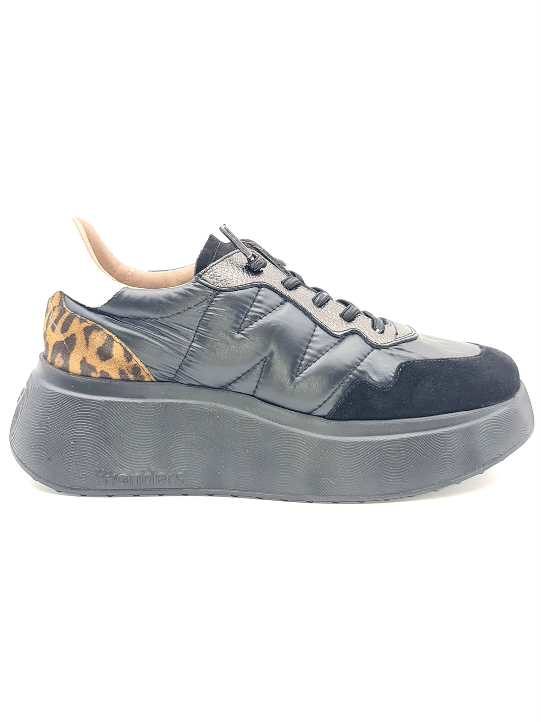 WONDERS Sneaker nera ROMA platform C43