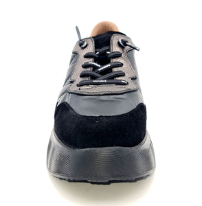 WONDERS Sneaker nera ROMA platform C43