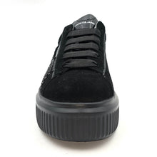 Carica l&#39;immagine nel visualizzatore di Gallery, JANET &amp; JANET Sneakers platform nera/strass Q
