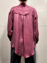 Carica l'immagine nel visualizzatore di Gallery, TENSIONE IN Camicia con taschino cupro vino