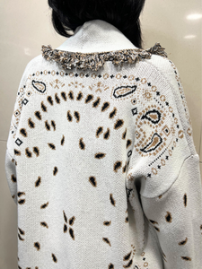 TENSIONE IN Caban stampa Bandana Beige