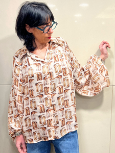 TENSIONE IN Camicia stampa Texani