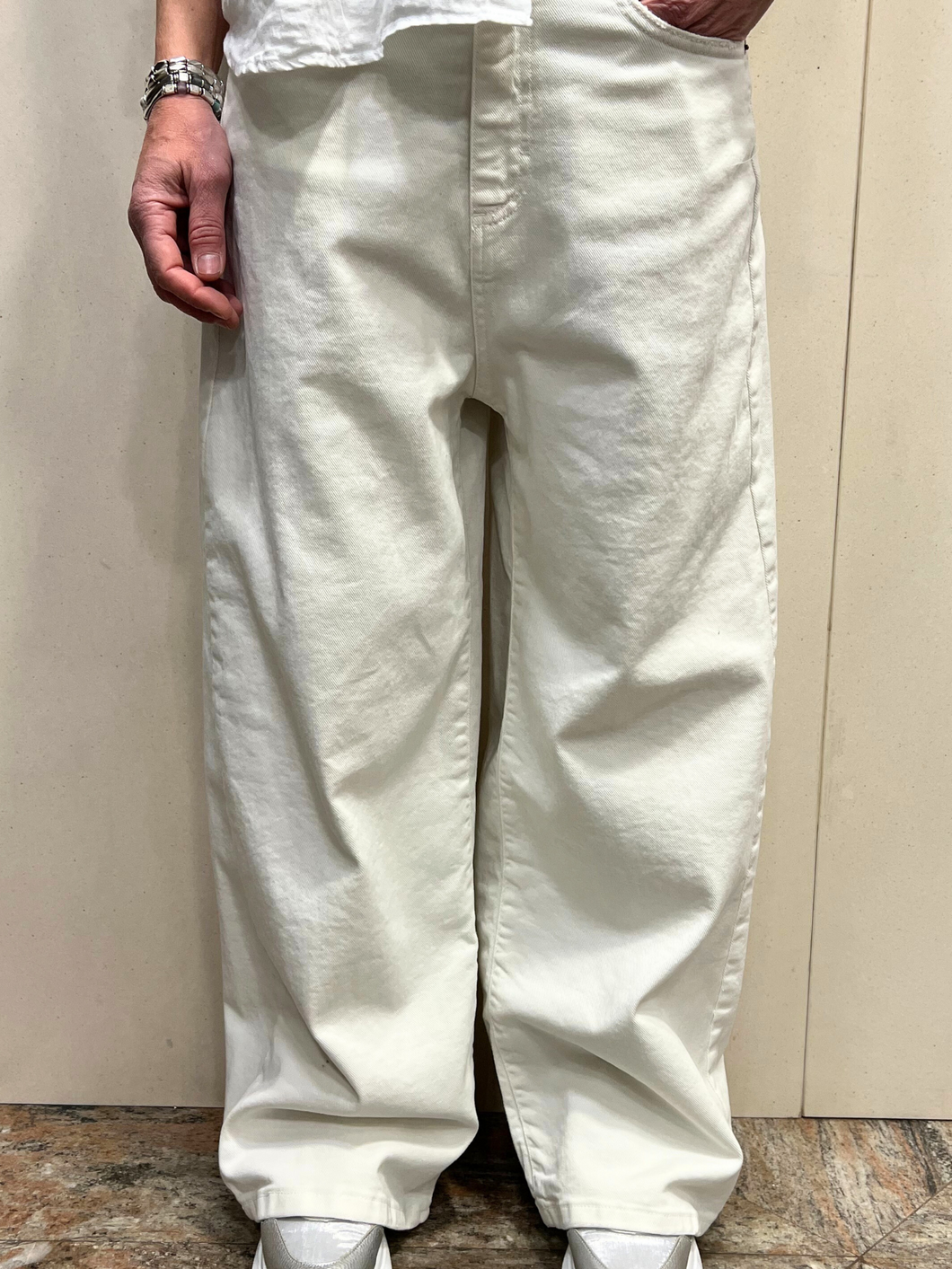 TENSIONE IN Jeans GIUSI bianco
