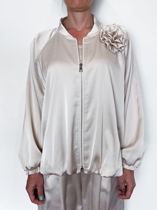 TENSIONE IN | BOMBER RASO BEIGE