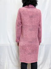 Carica l&#39;immagine nel visualizzatore di Gallery, RINO E PELLE | Cappotto in maglia soft doppio petto rosa