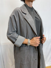 Carica l&#39;immagine nel visualizzatore di Gallery, WENDY KEI | Cappotto grigio a costine over