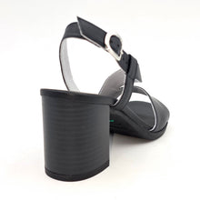 Carica l'immagine nel visualizzatore di Gallery, NERO GIARDINI Sandalo in pelle nero tacco 70 W26