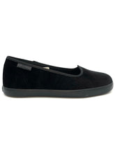 Carica l&#39;immagine nel visualizzatore di Gallery, SUPERGA BALLERINA VELVET TOTAL BLACK 21W