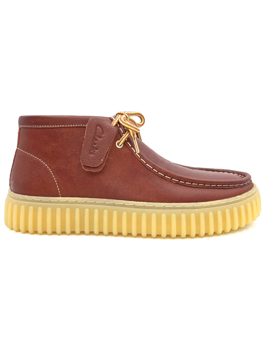 CLARKS Torhill Hi Pelle marrone O72
