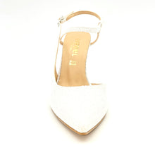Carica l&#39;immagine nel visualizzatore di Gallery, LINEA SPOSA EIFFEL Chanel in tessuto bianco 1