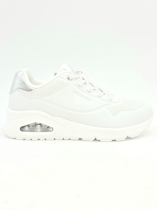 SKECHERS Street L.A. UNO bianco con lacci elastici K5