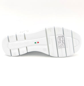 NERO GIARDINI Sneakers zeppa in pelle bianca R21