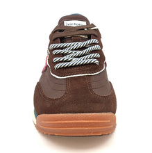 Carica l'immagine nel visualizzatore di Gallery, VICTORIA Sneaker flat tessuto e camoscio marrone H20