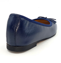 Carica l'immagine nel visualizzatore di Gallery, ALBERTO Ballerine in pelle blu 3