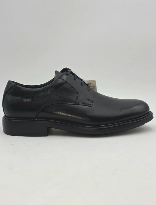 CALLAGHAN Derby liscio stringato  in pelle nero P75