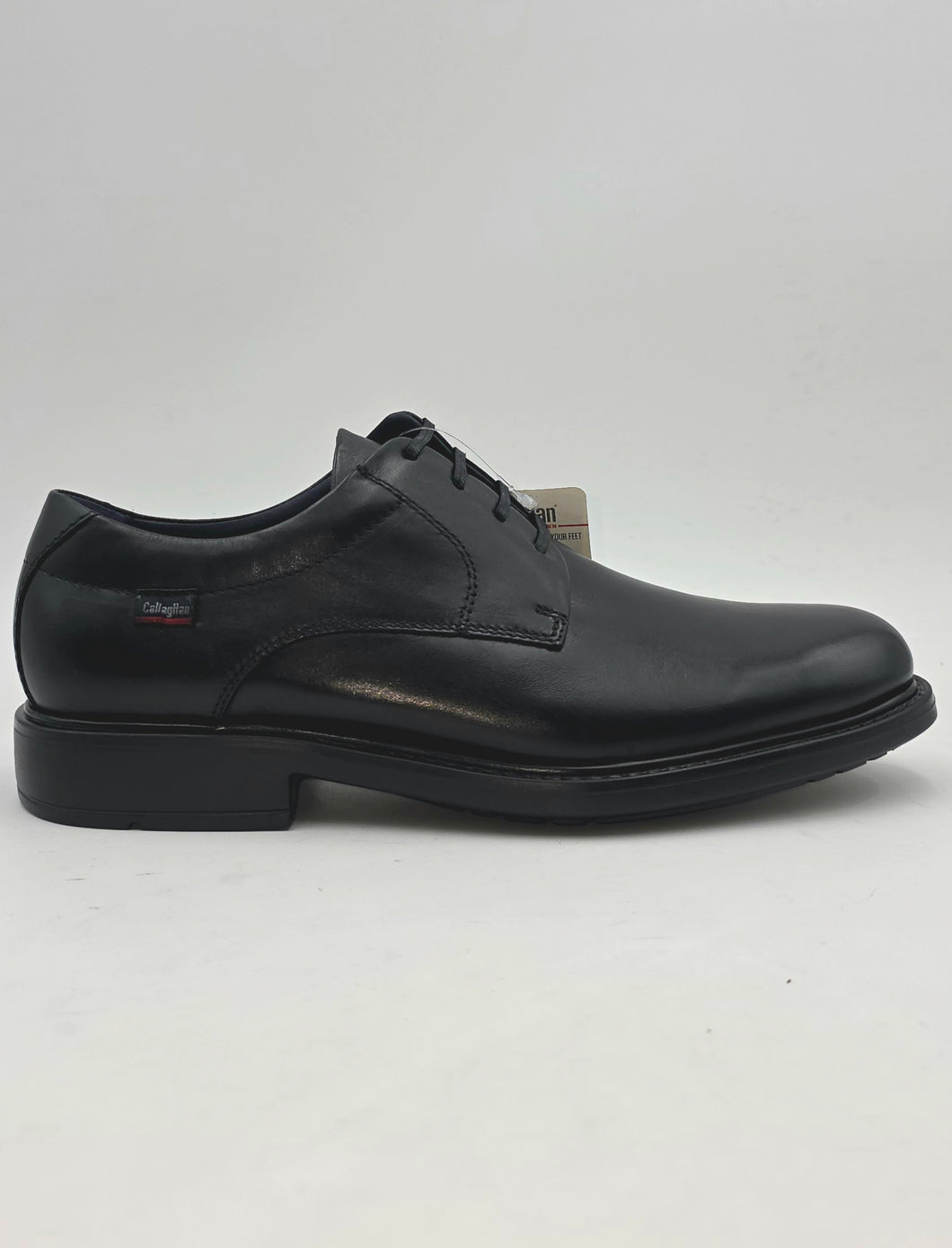 CALLAGHAN Derby liscio stringato  in pelle nero P75