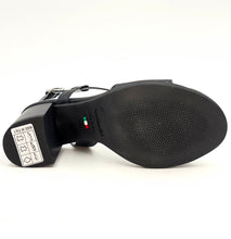 Carica l'immagine nel visualizzatore di Gallery, NERO GIARDINI Sandalo in pelle nero tacco 70 W26
