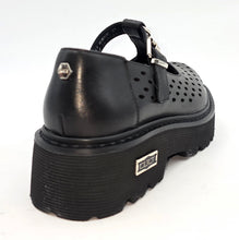 Carica l'immagine nel visualizzatore di Gallery, CULT  MARY JANE PLATFORM SLASH 4688 LOW PELLE NERO G6