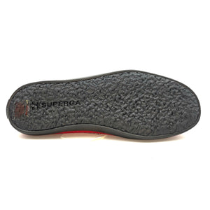 SUPERGA BALLERINA VELVET RED BORDEAUX 22W