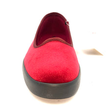 Carica l&#39;immagine nel visualizzatore di Gallery, SUPERGA BALLERINA VELVET RED BORDEAUX 22W