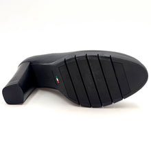 Carica l'immagine nel visualizzatore di Gallery, ALBERTO Decolletè pelle nero hostess TACCO 8.5cm  1