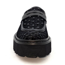 Carica l'immagine nel visualizzatore di Gallery, CULT  Mocassini SLASH 4695 LOW PELLE e tessuto NERO G4