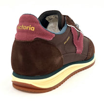 Carica l'immagine nel visualizzatore di Gallery, VICTORIA Sneaker flat tessuto e camoscio marrone H20