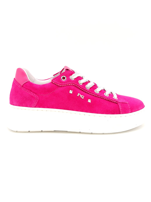 NERO GIARDINI Sneakers platform velour fuxia R25