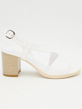 Carica l'immagine nel visualizzatore di Gallery, NERO GIARDINI Sandalo in pelle bianco tacco 70 W27