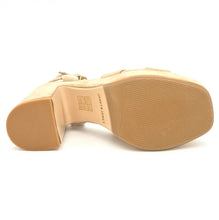 Carica l'immagine nel visualizzatore di Gallery, JANET &amp; JANET Sandalo platform suede beige X7