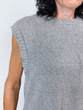 Carica l&#39;immagine nel visualizzatore di Gallery, TENSONE IN | MAGLIA GILET LUREX ARGENTO