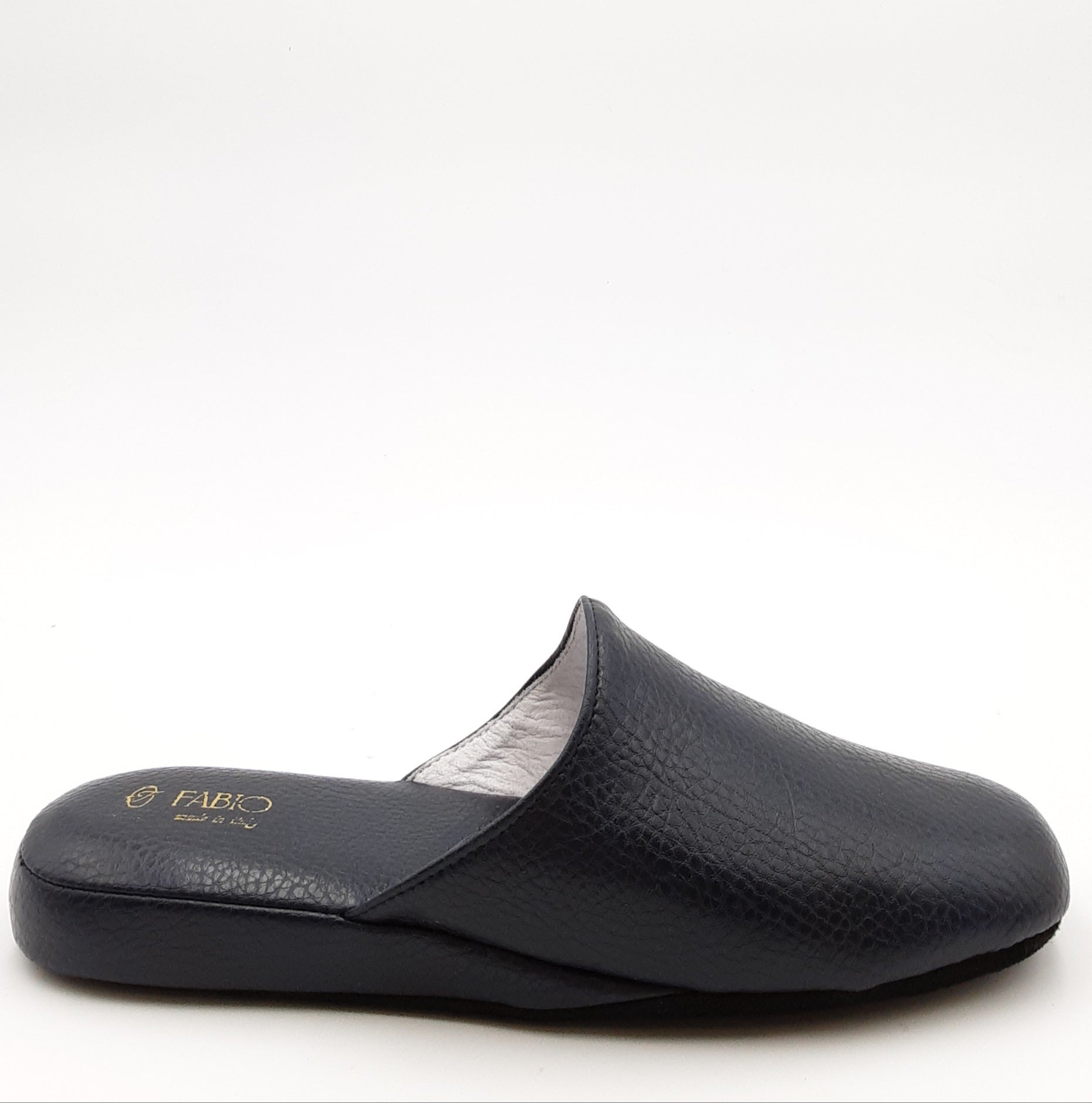 FABIO Pantofola pelle blu