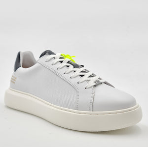 AMBITIUS Sneakers pelle bianco/nero L6