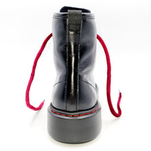 Carica l&#39;immagine nel visualizzatore di Gallery, FRAU Anfibio platform nero con laccio rosso 80R