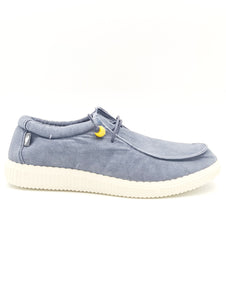 WALK IN PITAS Wallabee slipon blu M22